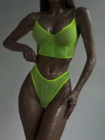Russian AliExpress Amazon foreign trade hot-selling sexy lingerie sexy see-through 2-piece set