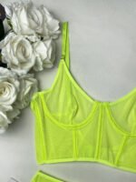 Russian AliExpress Amazon foreign trade hot-selling sexy lingerie sexy see-through 2-piece set