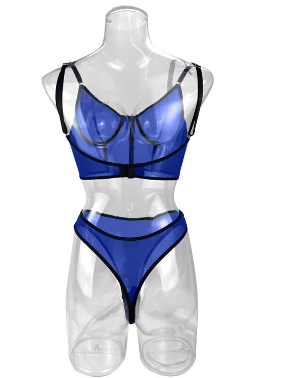 Russian AliExpress Amazon foreign trade hot-selling sexy lingerie sexy see-through 2-piece set