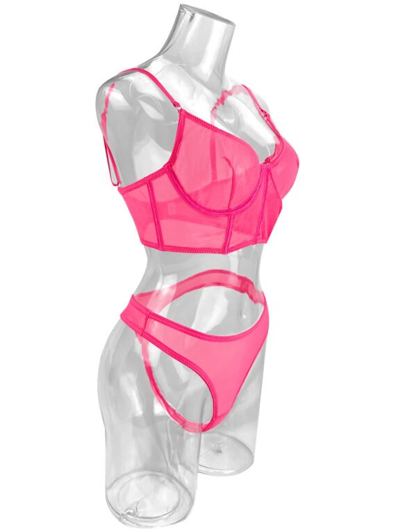 Russian AliExpress Amazon foreign trade hot-selling sexy lingerie sexy see-through 2-piece set