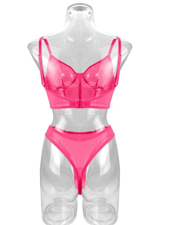 Russian AliExpress Amazon foreign trade hot-selling sexy lingerie sexy see-through 2-piece set