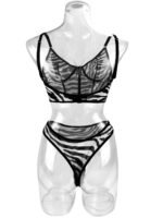 Russian AliExpress Amazon foreign trade hot-selling sexy lingerie sexy see-through 2-piece set