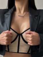 Russian AliExpress Amazon foreign trade hot-selling sexy lingerie sexy see-through 2-piece set