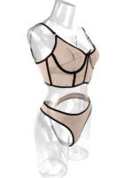 Russian AliExpress Amazon foreign trade hot-selling sexy lingerie sexy see-through 2-piece set