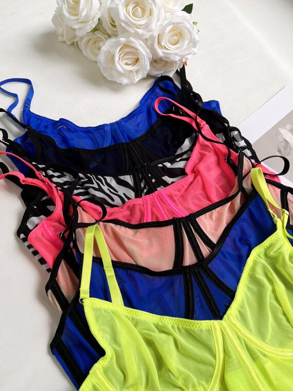 Russian AliExpress Amazon foreign trade hot-selling sexy lingerie sexy see-through 2-piece set