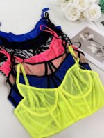 Russian AliExpress Amazon foreign trade hot-selling sexy lingerie sexy see-through 2-piece set