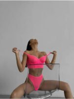 Russian AliExpress Amazon foreign trade hot-selling sexy lingerie sexy see-through 2-piece set